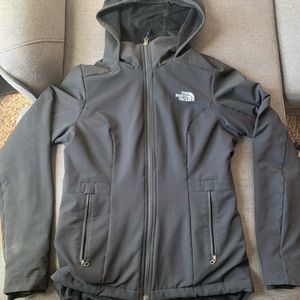 Black Fleece Lined North Face Coat